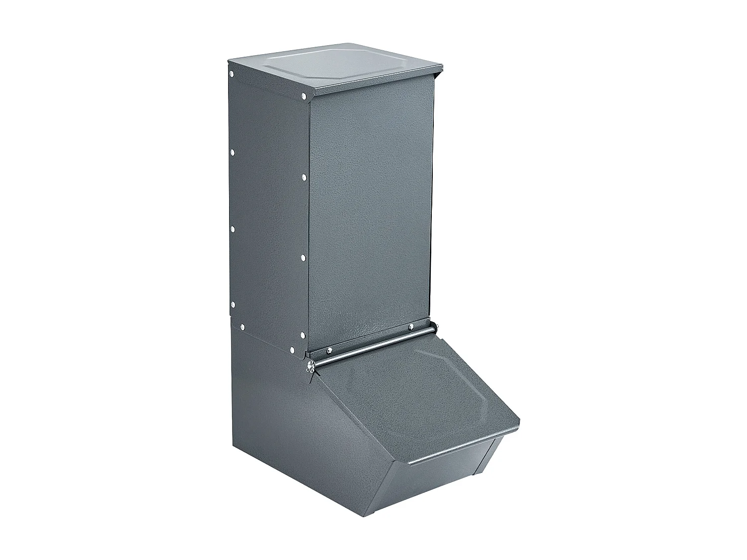 Mangeoire à Porcs SucceBuy, 77 L, Double Porte en Métal Pouvant Accueillir Jusqu'à 5 Porcs