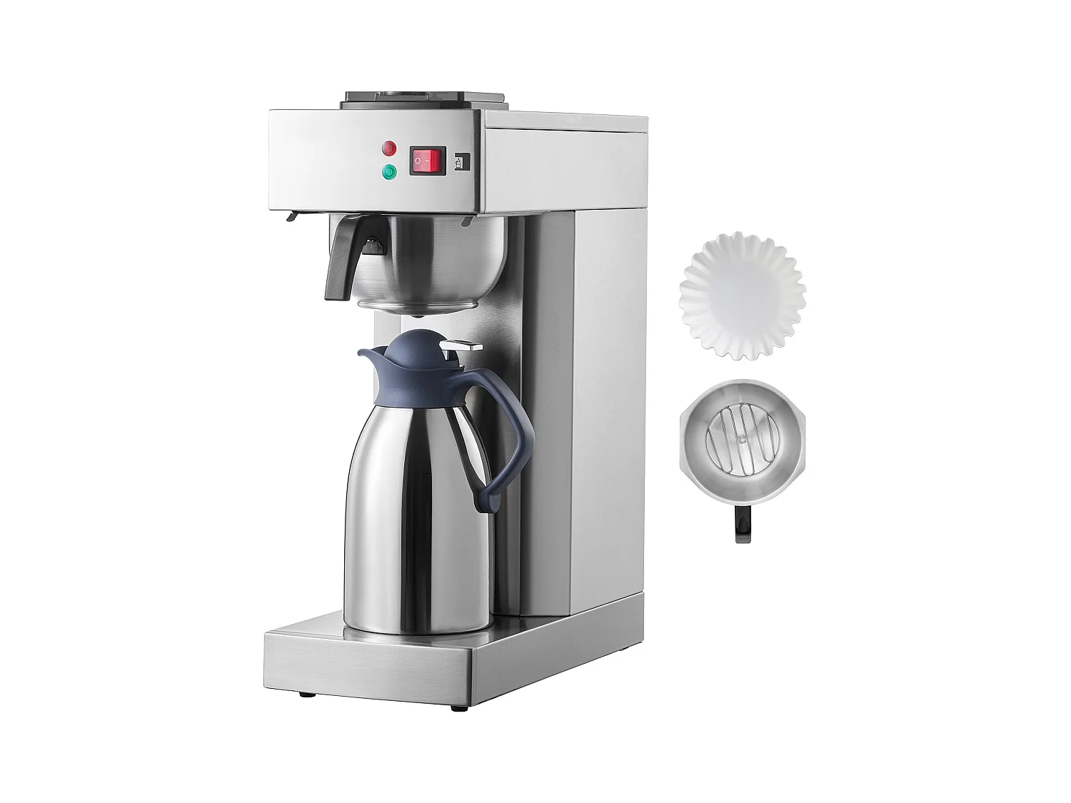 Cafetera de Filtro SucceBuy Comercial 12 Tazas, Carafes Térmicas para Restaurante, Oficina