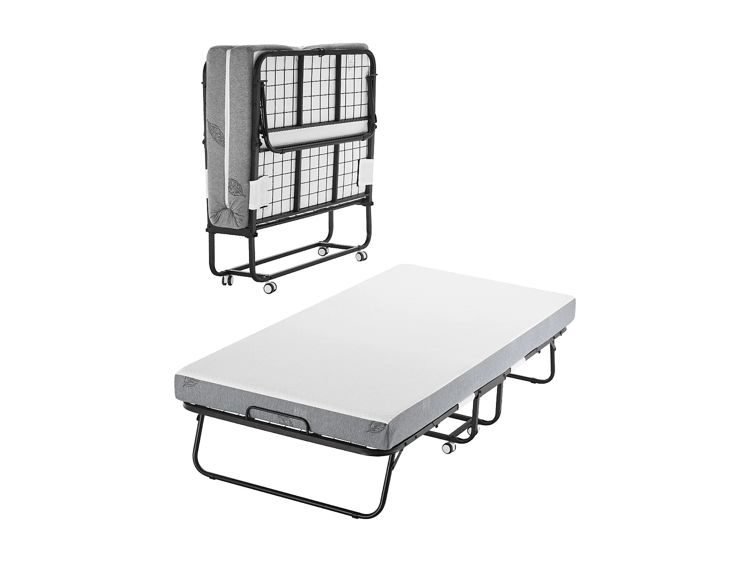 Extra Bed SucceBuy, Opvouwbaar Bed met 13 cm Dikke Schuimmatras voor Volwassenen en Gasten