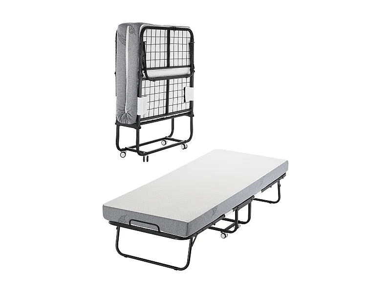 Extra Bed SucceBuy, Opvouwbaar Bed met 13 cm Dikke Schuimmatras voor Volwassenen en Gasten