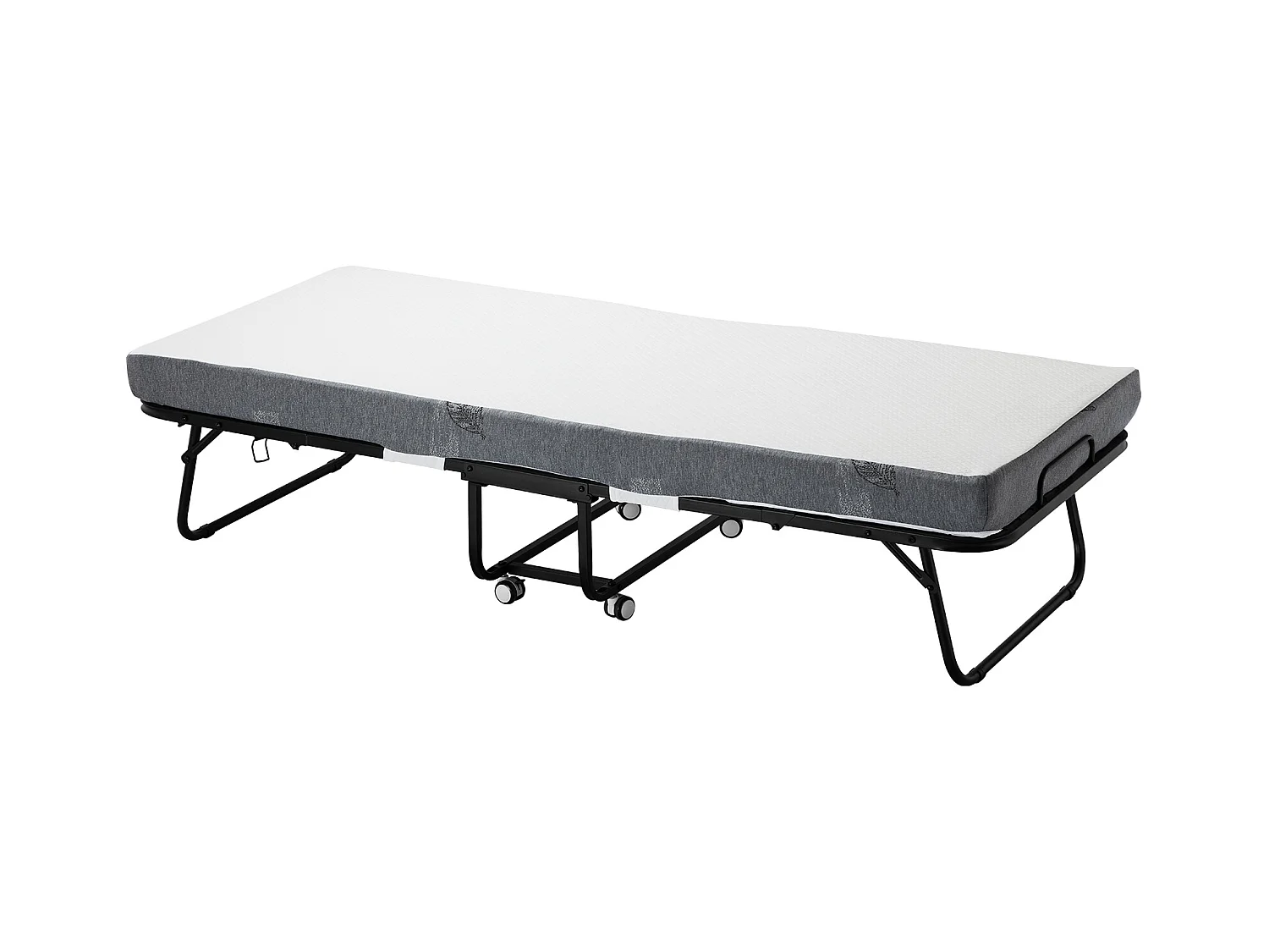 Lit d'Appoint SucceBuy, Lit Pliant avec Matelas en Mousse de 10 cm pour Adultes et Invités