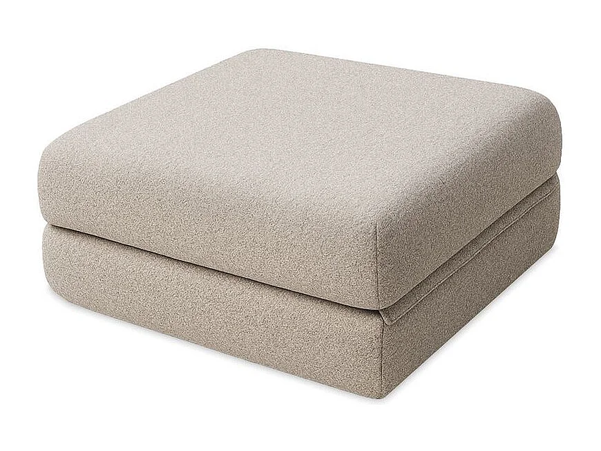 Canapé d'angle de jardin modulable et convertible 4 places - Tissu imperméable - Gris