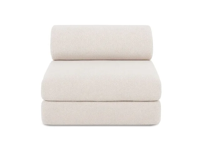 Canapé d'angle de jardin modulable et convertible 6 places - Tissu imperméable - Gris