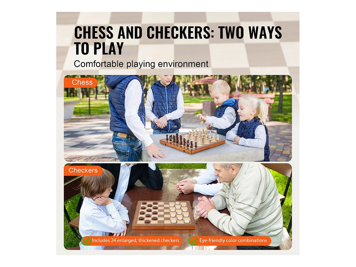 Jeu d'Échecs Magnétique SucceBuy, 38 cm, Eensemble de Voyage Portable, pour Tournoi Professionnel Débutant