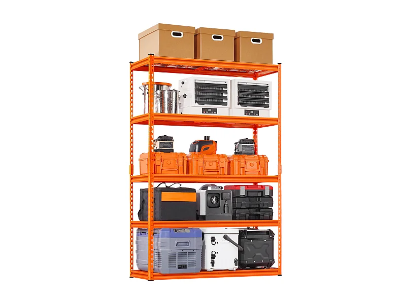 Étagères de Rangement SucceBuy Robustes Réglables à 5 Niveaux,1134 kg,  en Acier au Carbone SPCC, pour Cuisines, Garages