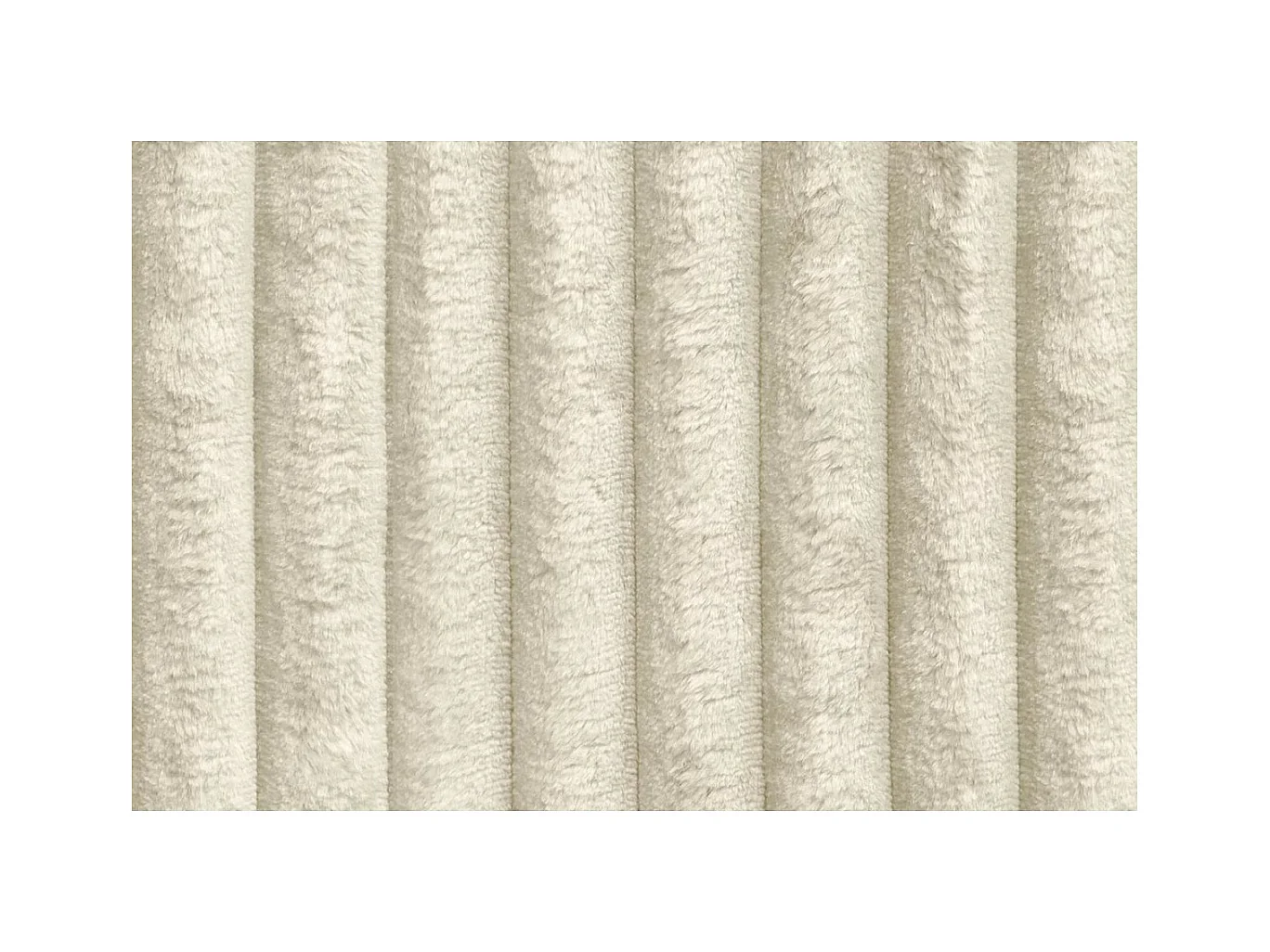 Méridienne modulable et convertible - Velours côtelé XL - Beige