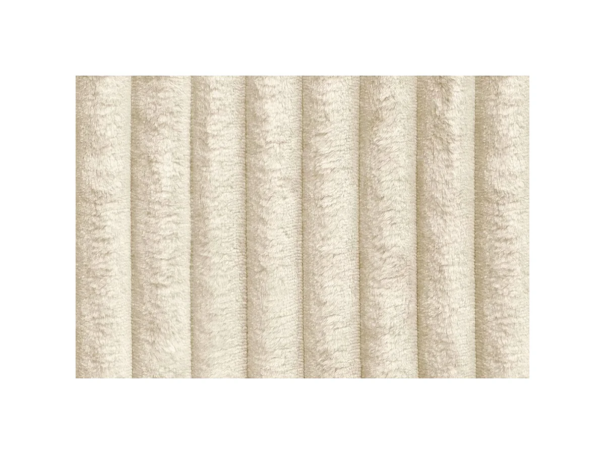 Méridienne modulable et convertible - Velours côtelé XL - Beige