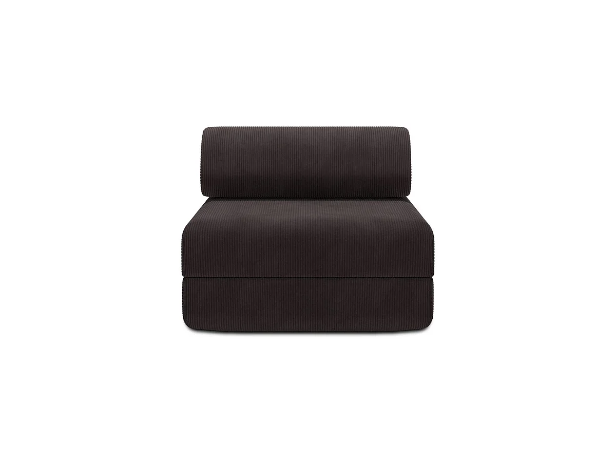 Bruine corduroy fauteuil, geschikt om mee te ontspannen