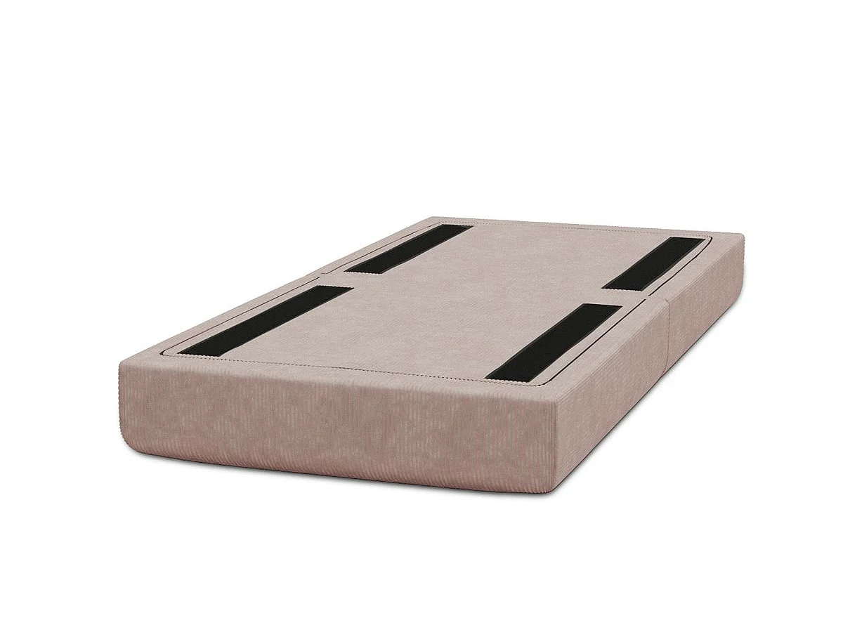 Pouf modulable et convertible - Velours côtelé - Rose pâle