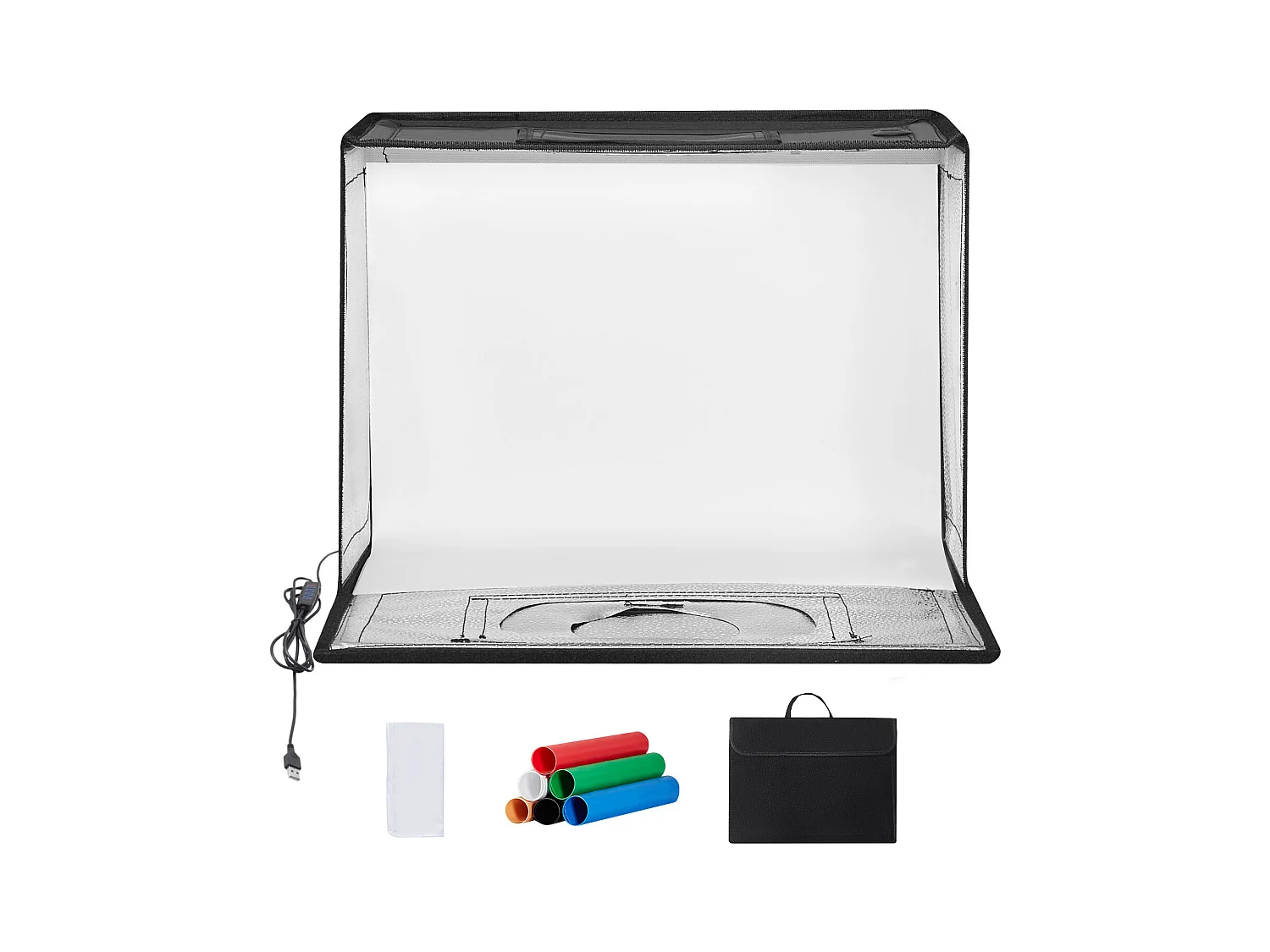 Boîte à Lumière Studio Photo SucceBuy, 41x30x30,5 cm, Températures Réglables de 3000 à 5600 K