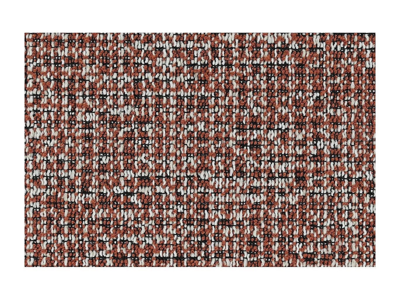 Canapé droit modulable et convertible 3 places - Tissu tweed - Rouge