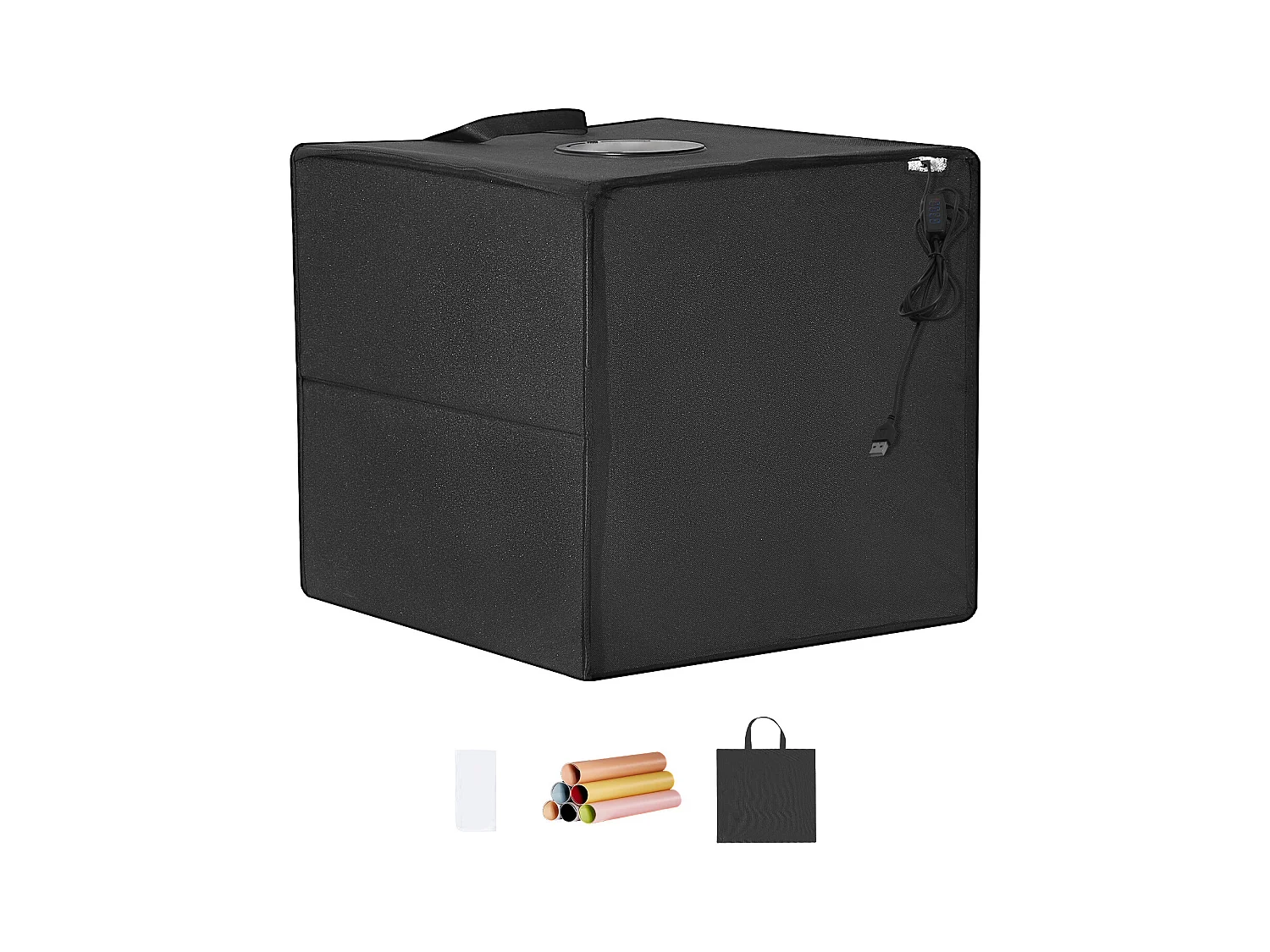 Boîte à Lumière Studio Photo SucceBuy, 41x40x39 cm, 3000 - 5600 K, 6 Toiles de Fond