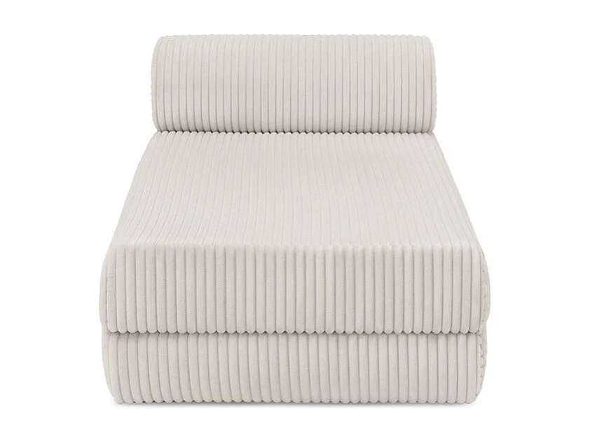 Canapé d'angle modulable et convertible 6 places - Velours côtelé XL - Blanc