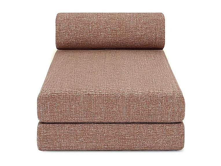 Canapé d'angle modulable et convertible 6 places - Tissu tweed - Rouge