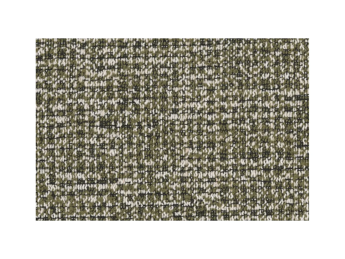 Canapé droit modulable et convertible 2 places - Tissu tweed - Vert