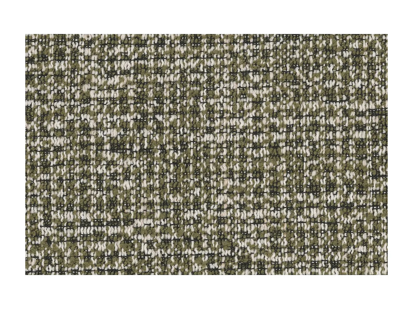 Canapé droit modulable et convertible 2 places - Tissu tweed - Vert