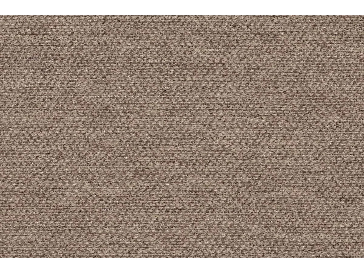 Canapé droit modulable et convertible 3 places - Tissu lisse - Marron
