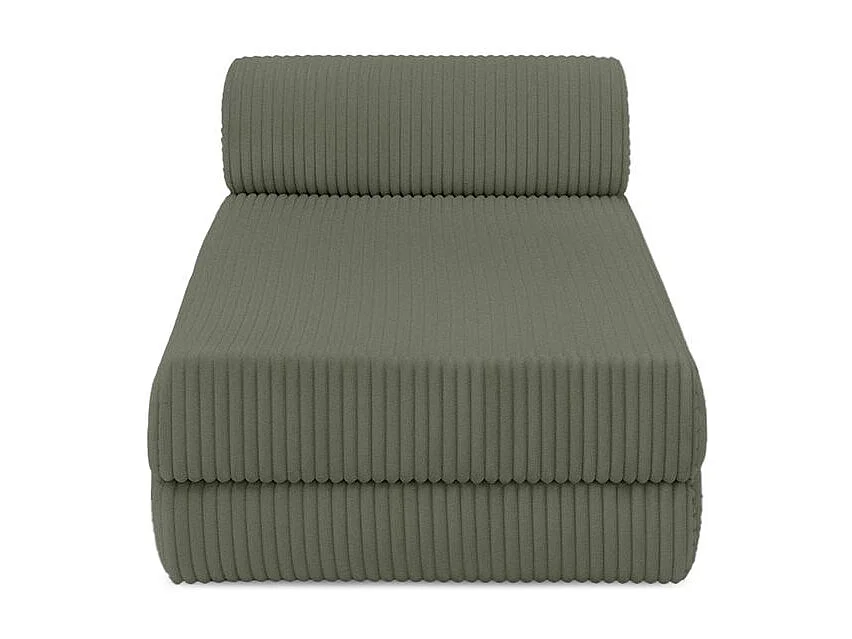 Canapé d'angle modulable et convertible 6 places - Velours côtelé XL - Vert