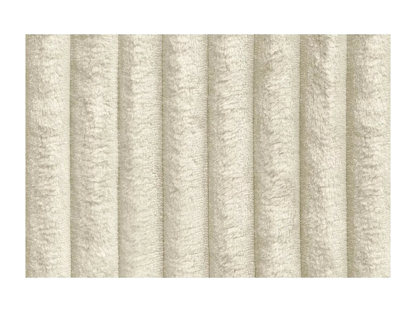 Canapé droit modulable et convertible 5 places - Velours côtelé XL - Beige