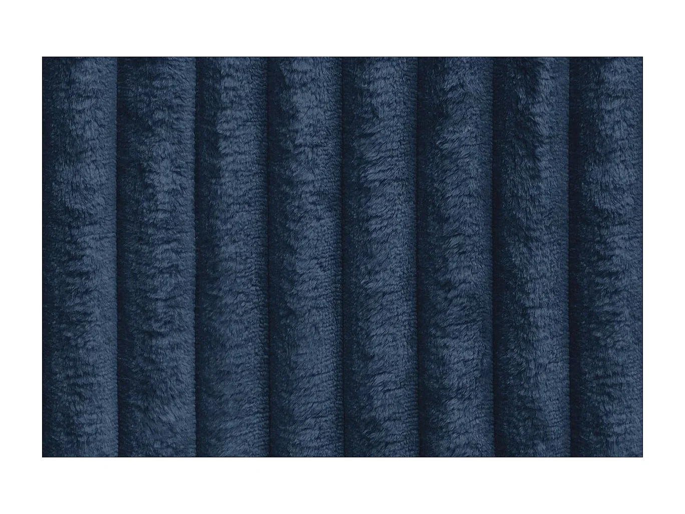 Canapé droit modulable et convertible 3 places - Velours côtelé XL - Bleu