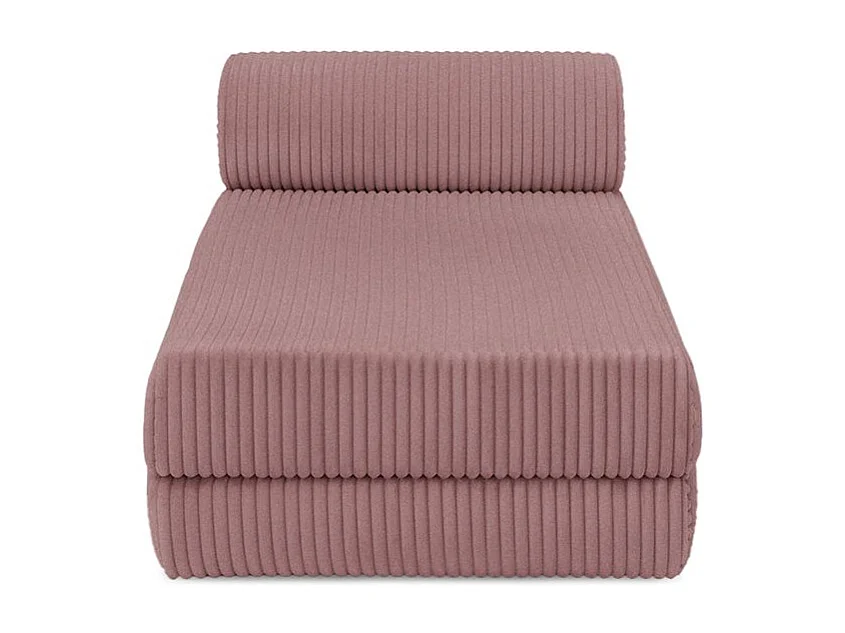 Canapé d'angle modulable et convertible 6 places - Velours côtelé XL - Rose