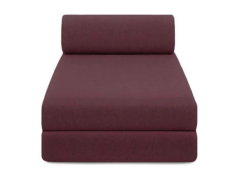 Canapé d'angle modulable et convertible 6 places - Tissu lisse - Rouge