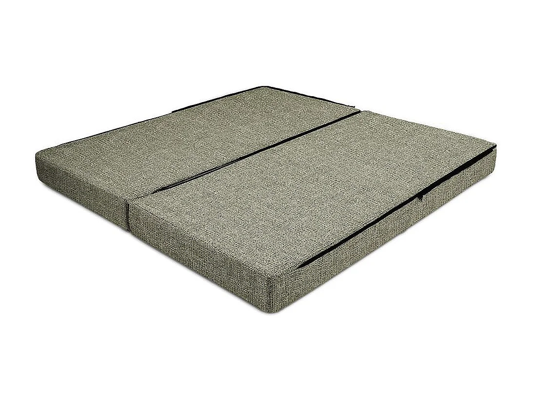 Canapé droit modulable et convertible 3 places - Tissu tweed - Vert