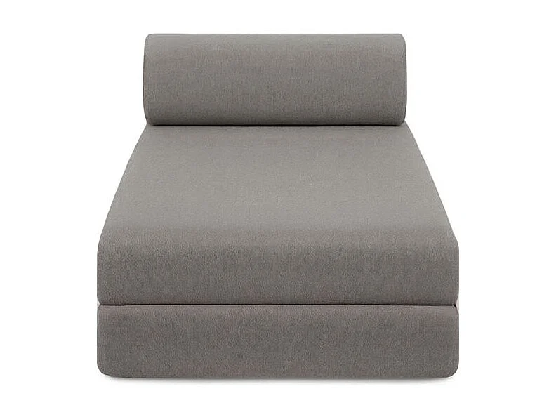 Canapé d'angle modulable et convertible 6 places - Tissu lisse - Gris