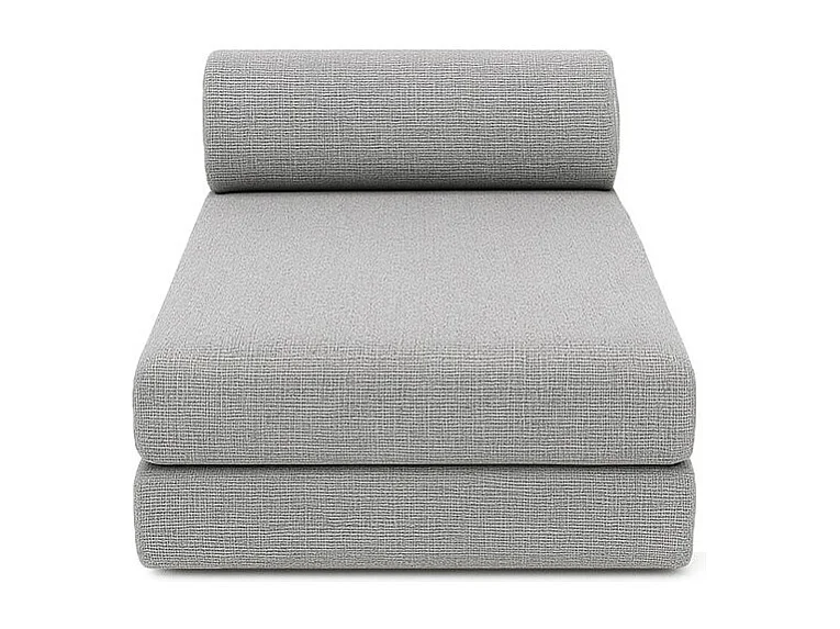 Canapé d'angle modulable et convertible 6 places - Tissu tweed - Gris