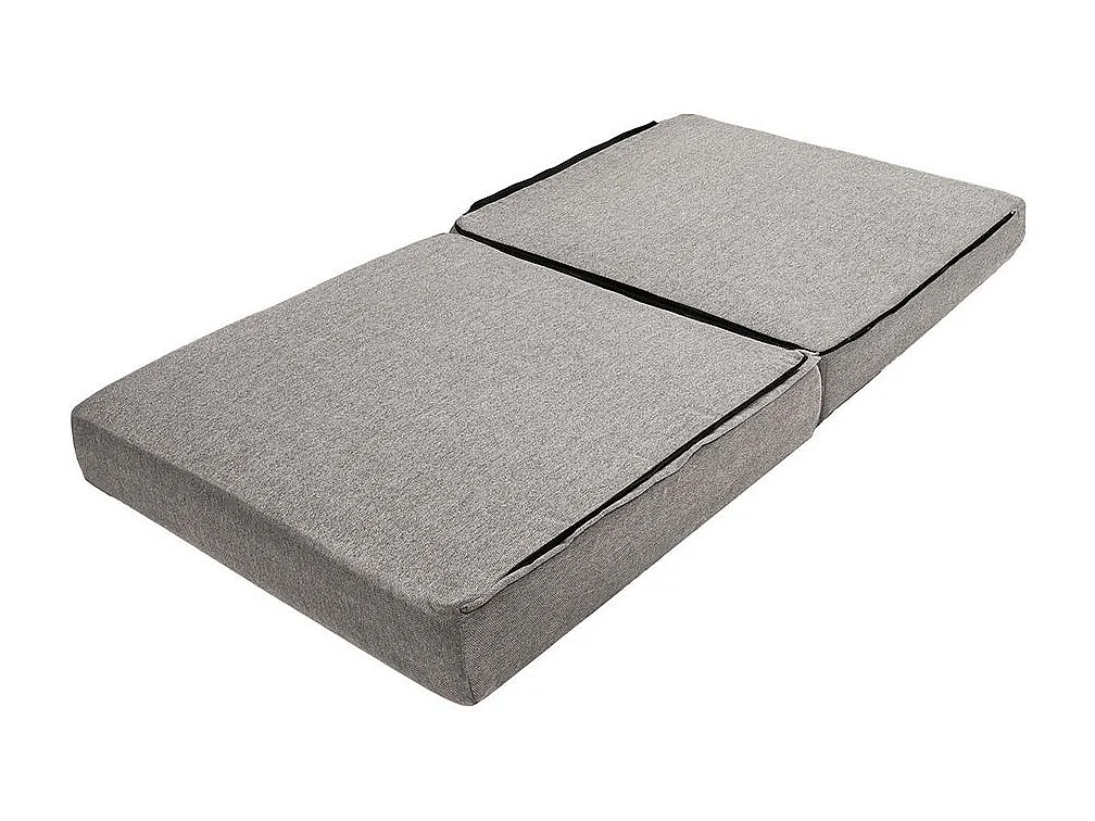 Canapé d'angle modulable et convertible 4 places - Tissu lisse - Gris