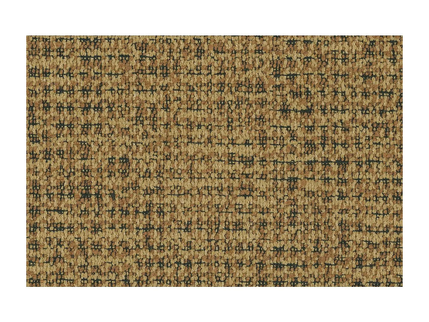 Canapé droit modulable et convertible 2 places - Tissu tweed - Jaune