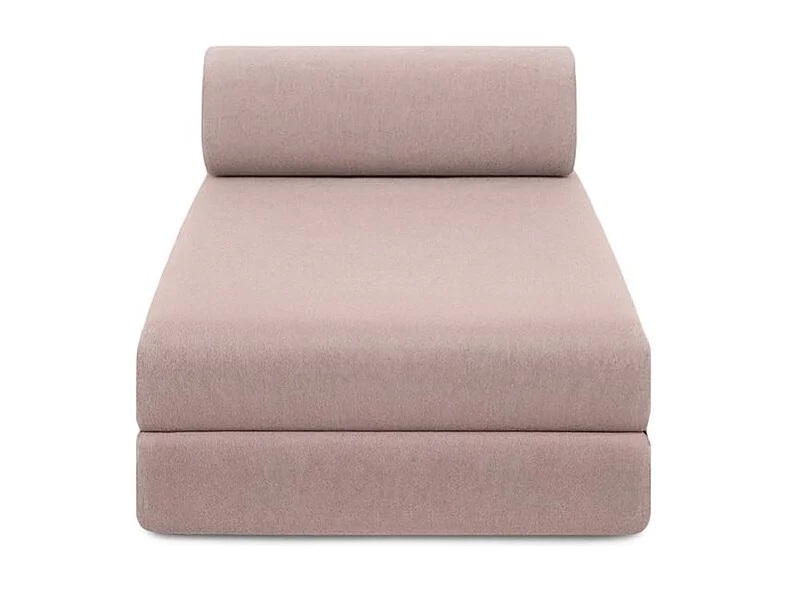 Canapé d'angle modulable et convertible 6 places - Tissu lisse - Rose