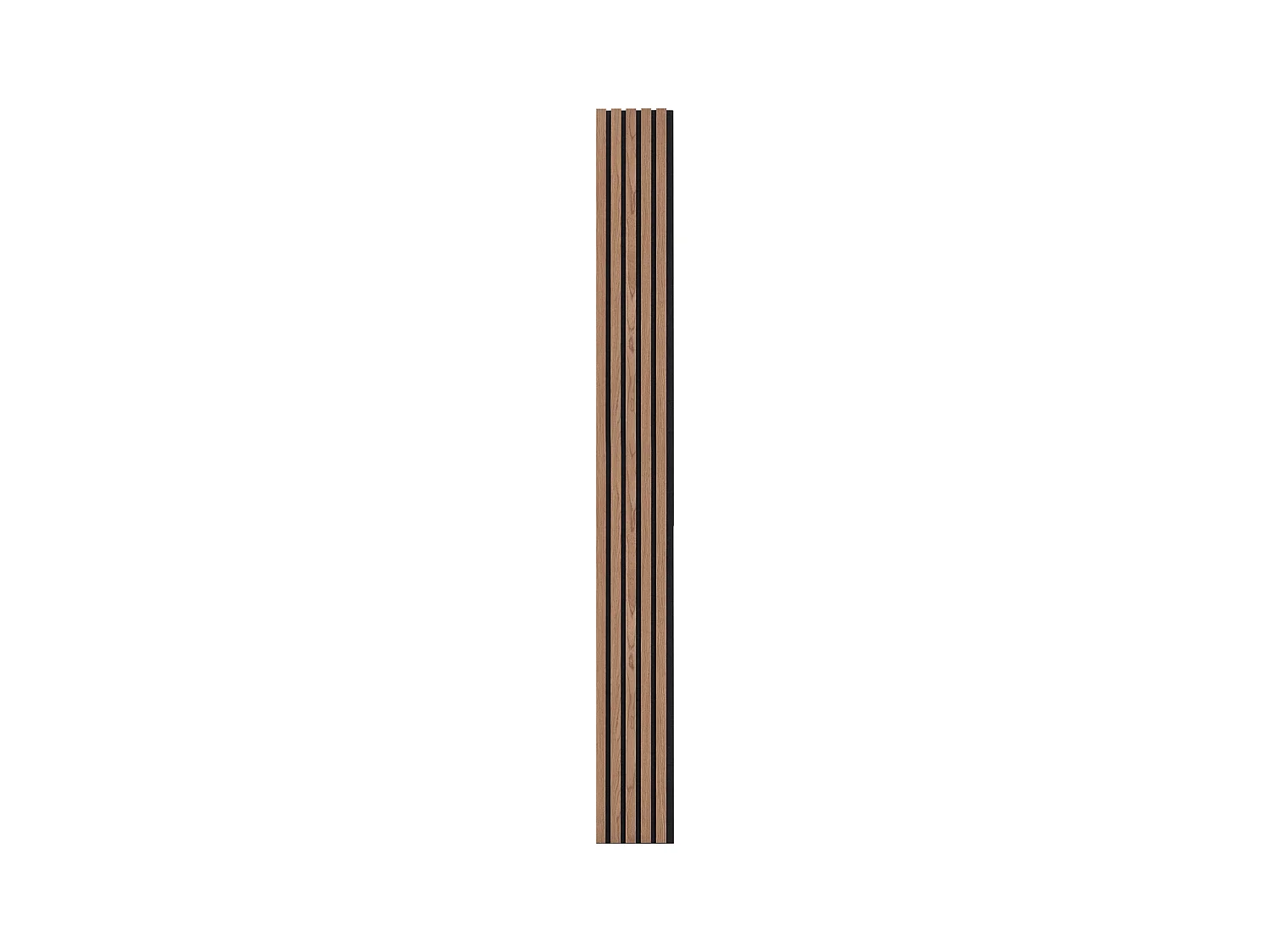 Panneaux Acoustiques à Lattes SucceBuy de Bois, 20 x 240 cm, pour Décoration Murale,  avec Indice NRC Élevé de 0,85 et une Certification Acoustique SGS, Noyer