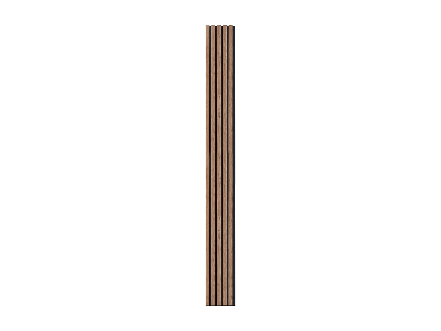 Panneaux Acoustiques à Lattes SucceBuy de Bois, 20 x 240 cm, pour Décoration Murale,  avec Indice NRC Élevé de 0,85 et une Certification Acoustique SGS, Noyer