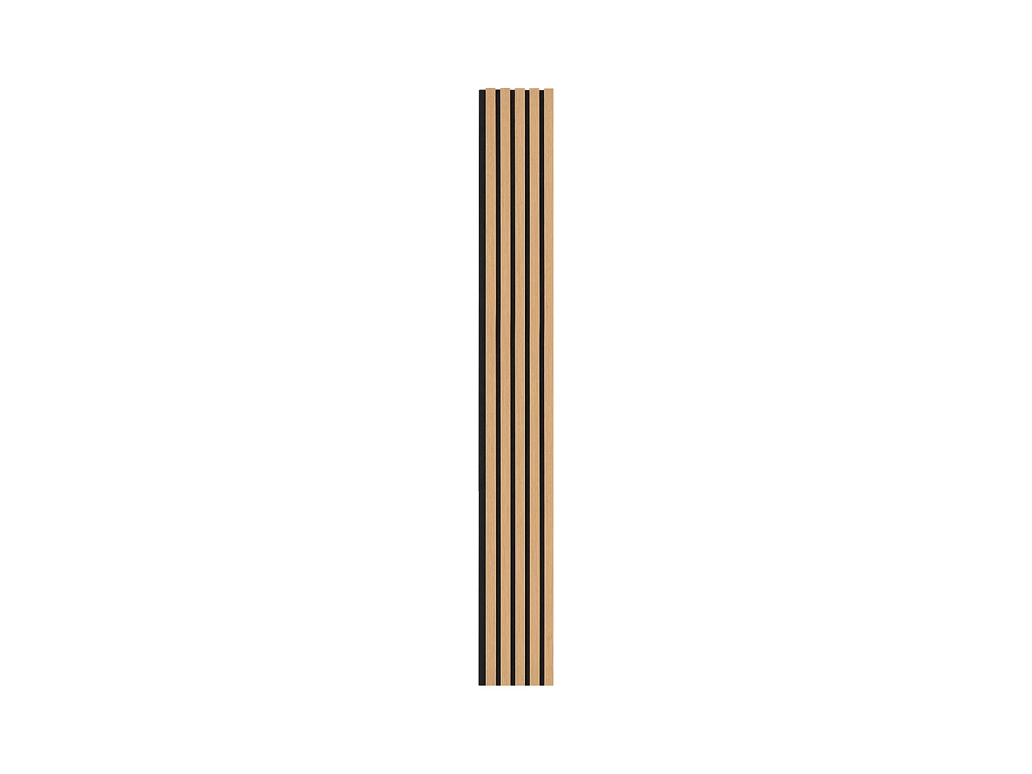Panneaux Acoustiques à Lattes SucceBuy de Bois, 20 x 240 cm, Décoration Murale,  avec Indice NRC Élevé de 0,85 et une Certification Acoustique SGS, en Chêne Noir