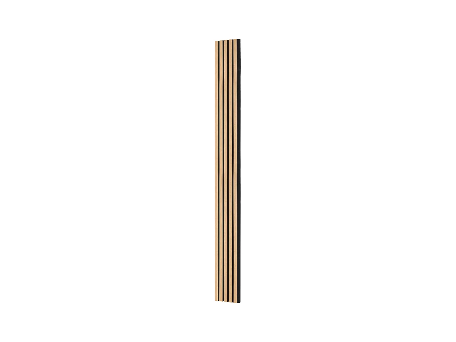 Panneaux Acoustiques à Lattes SucceBuy de Bois, 20 x 240 cm, Décoration Murale,  avec Indice NRC Élevé de 0,85 et une Certification Acoustique SGS, en Chêne Noir