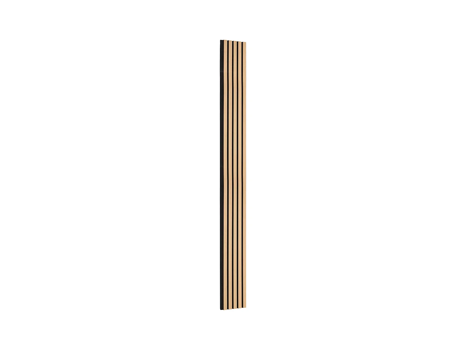 Panneaux Acoustiques à Lattes SucceBuy de Bois, 20 x 240 cm, Décoration Murale,  avec Indice NRC Élevé de 0,85 et une Certification Acoustique SGS, en Chêne Noir