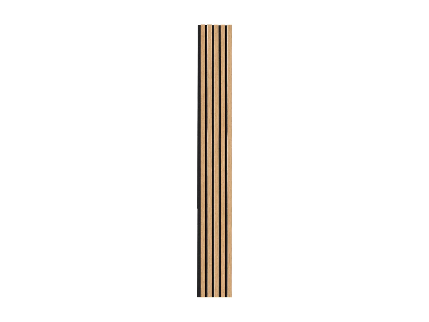 Panneaux Acoustiques à Lattes SucceBuy de Bois, 20 x 240 cm, Décoration Murale,  avec Indice NRC Élevé de 0,85 et une Certification Acoustique SGS, en Chêne Noir