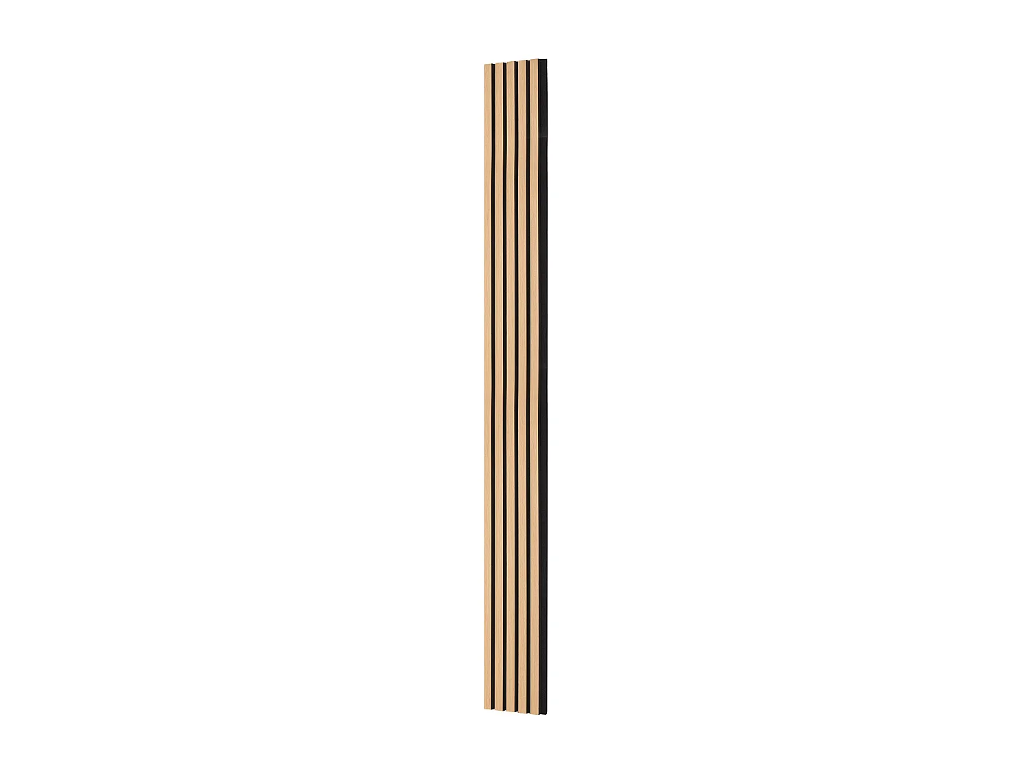 Panneaux Acoustiques à Lattes SucceBuy de Bois, 20 x 240 cm, Décoration Murale,  avec Indice NRC Élevé de 0,85 et une Certification Acoustique SGS, en Chêne Noir