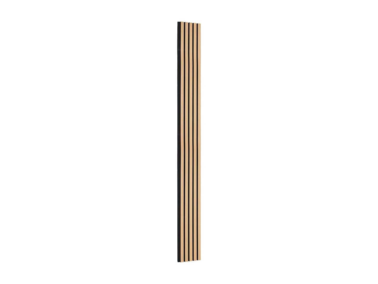 Panneaux Acoustiques à Lattes SucceBuy de Bois, 20 x 240 cm, Décoration Murale,  avec Indice NRC Élevé de 0,85 et une Certification Acoustique SGS, en Chêne Noir