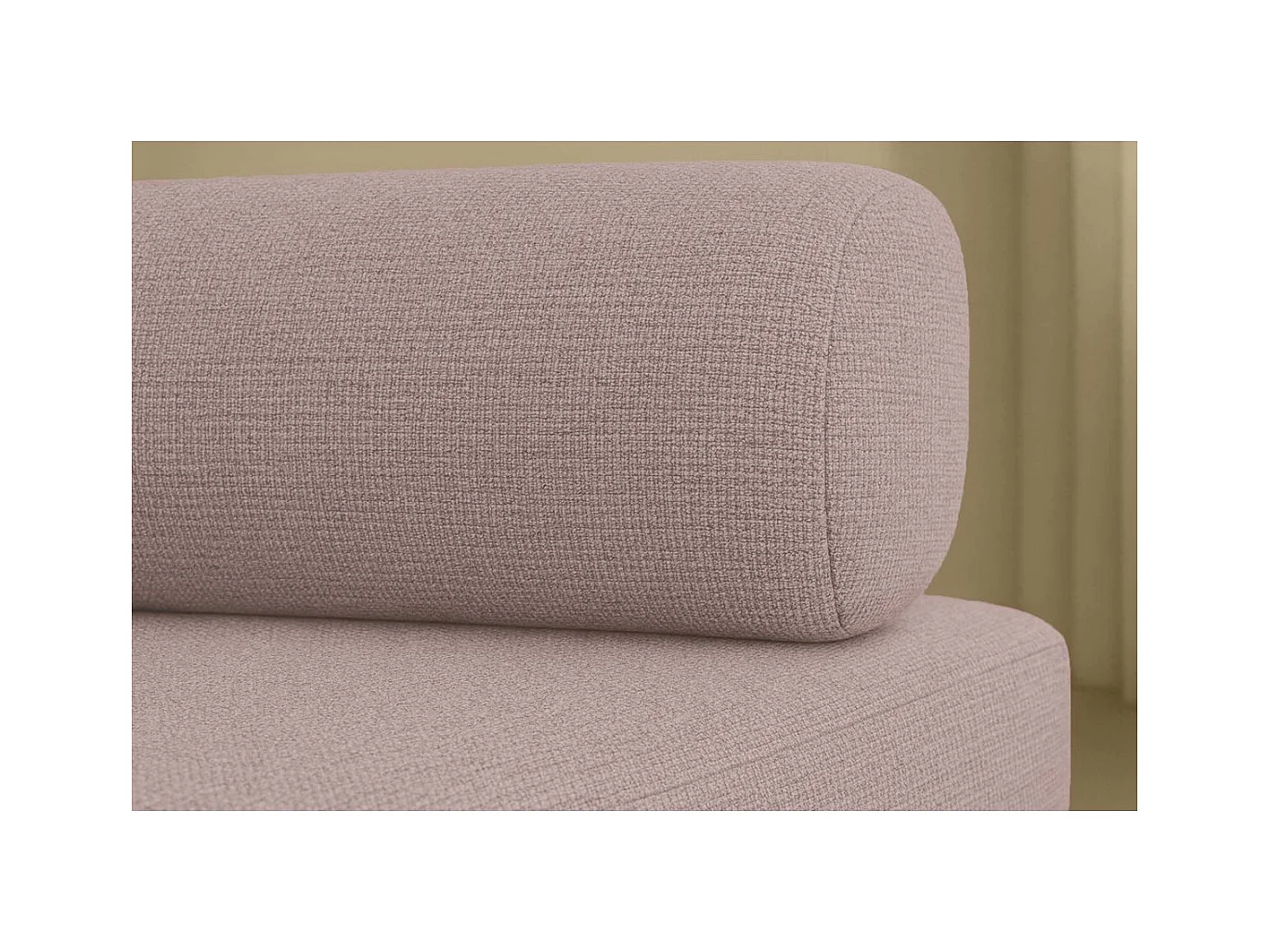 Fauteuil modulable et convertible - Tissu lisse - Rose