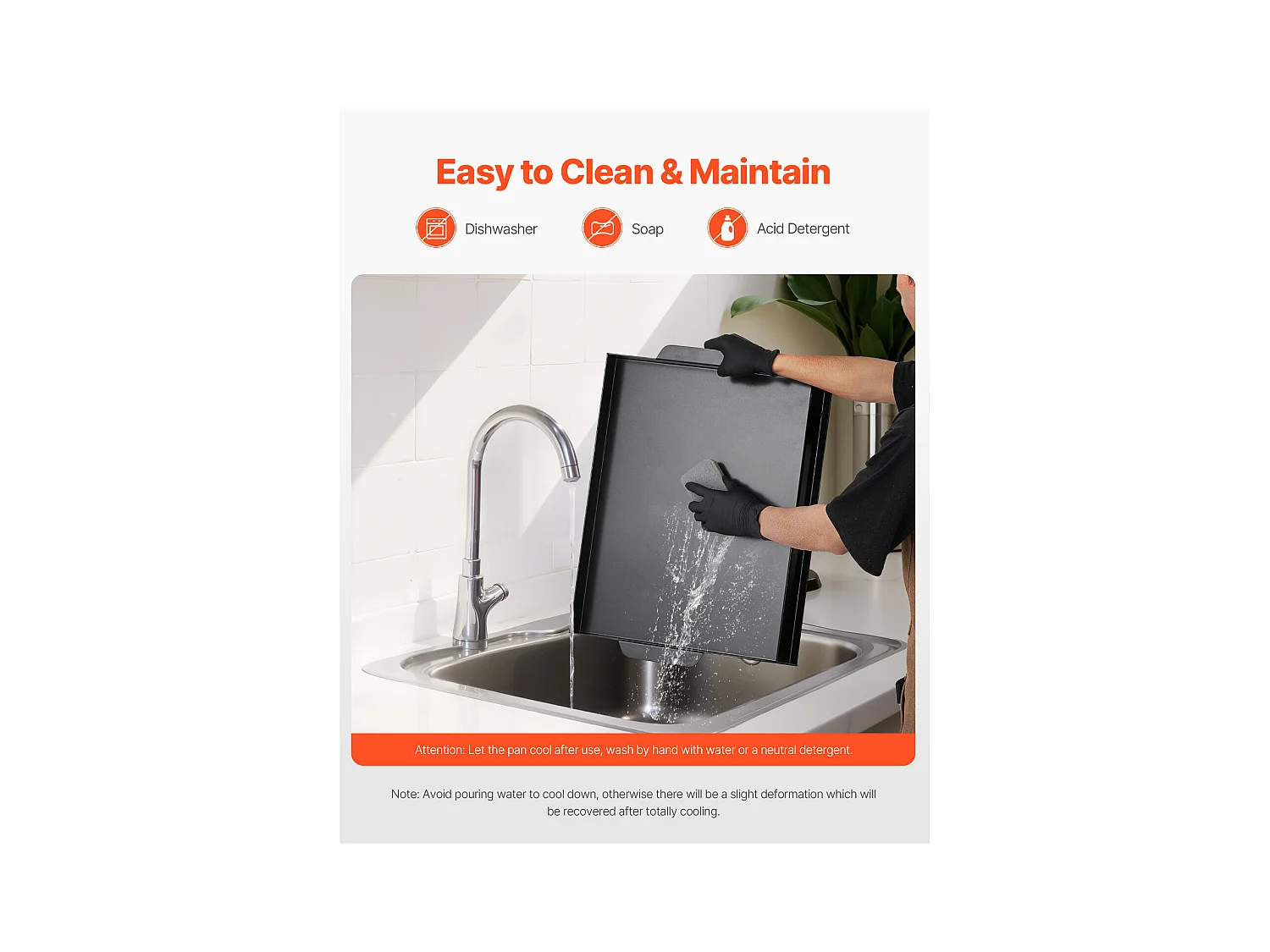 Plaque de Grill, SucceBuy Plaque de Cuisson en Acier au Carbone, 50.2 x 37 cm, Ustensile de Cuisine Portable à Gaz pour Barbecue, Idéale pour Camping, Noire