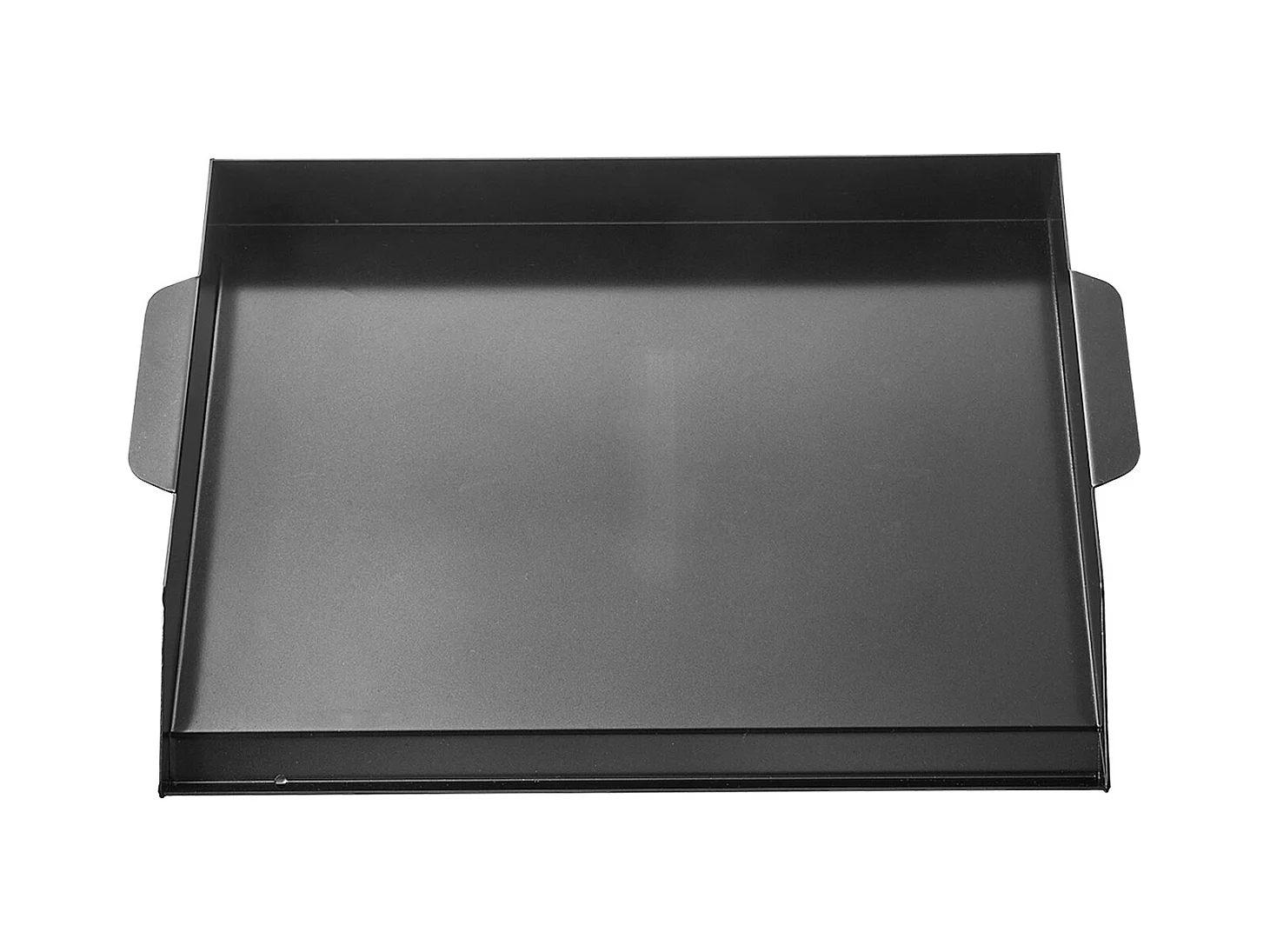 Plaque de Grill, SucceBuy Plaque de Cuisson en Acier au Carbone, 50.2 x 37 cm, Ustensile de Cuisine Portable à Gaz pour Barbecue, Idéale pour Camping, Noire