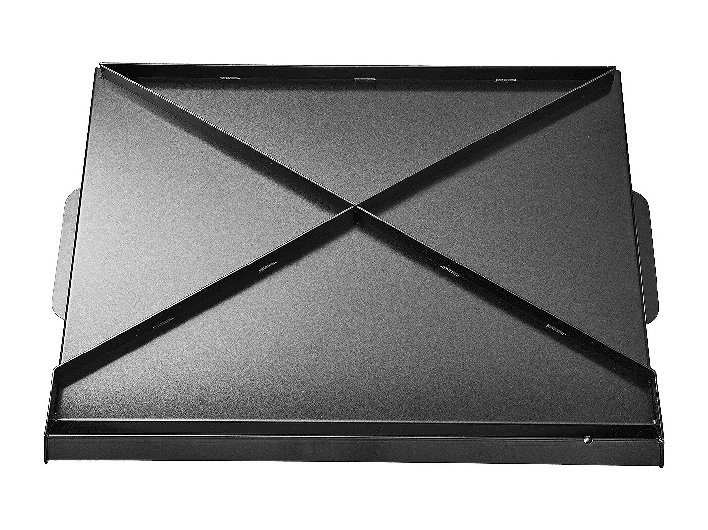 Plaque de Grill, SucceBuy Plaque de Cuisson en Acier au Carbone, 50.2 x 37 cm, Ustensile de Cuisine Portable à Gaz pour Barbecue, Idéale pour Camping, Noire