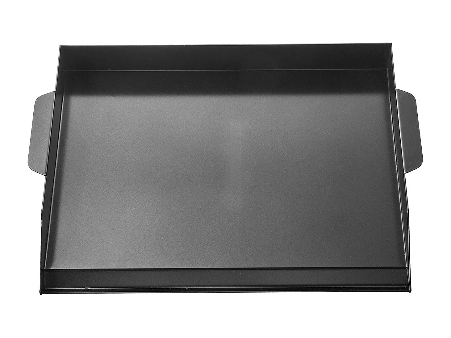 Plaque de Grill, SucceBuy Plaque de Cuisson en Acier au Carbone, 50.2 x 37 cm, Ustensile de Cuisine Portable à Gaz pour Barbecue, Idéale pour Camping, Noire