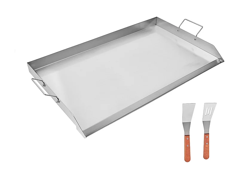 Grillplaat, SucceBuy RVS BBQ Bakplaat 910 x 525 mm