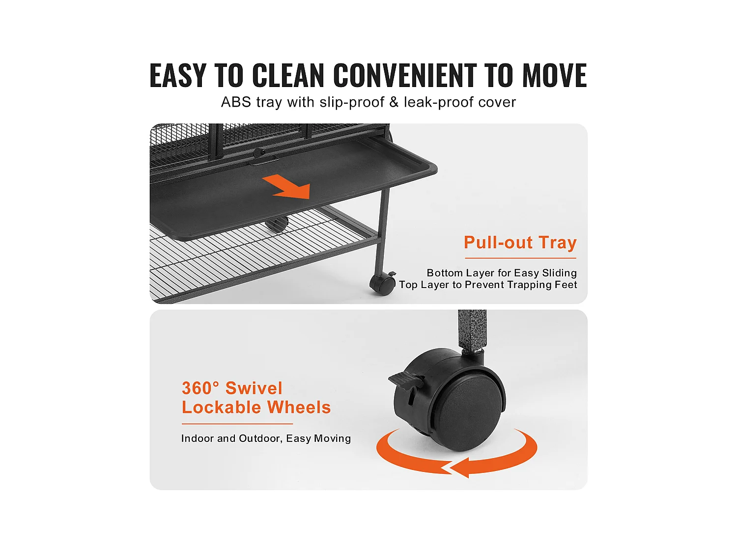 Cage à Furet SucceBuy en Métal, à 4 Niveaux de 175 cm avec Plateau et 3 Rampes pour Petits Animaux