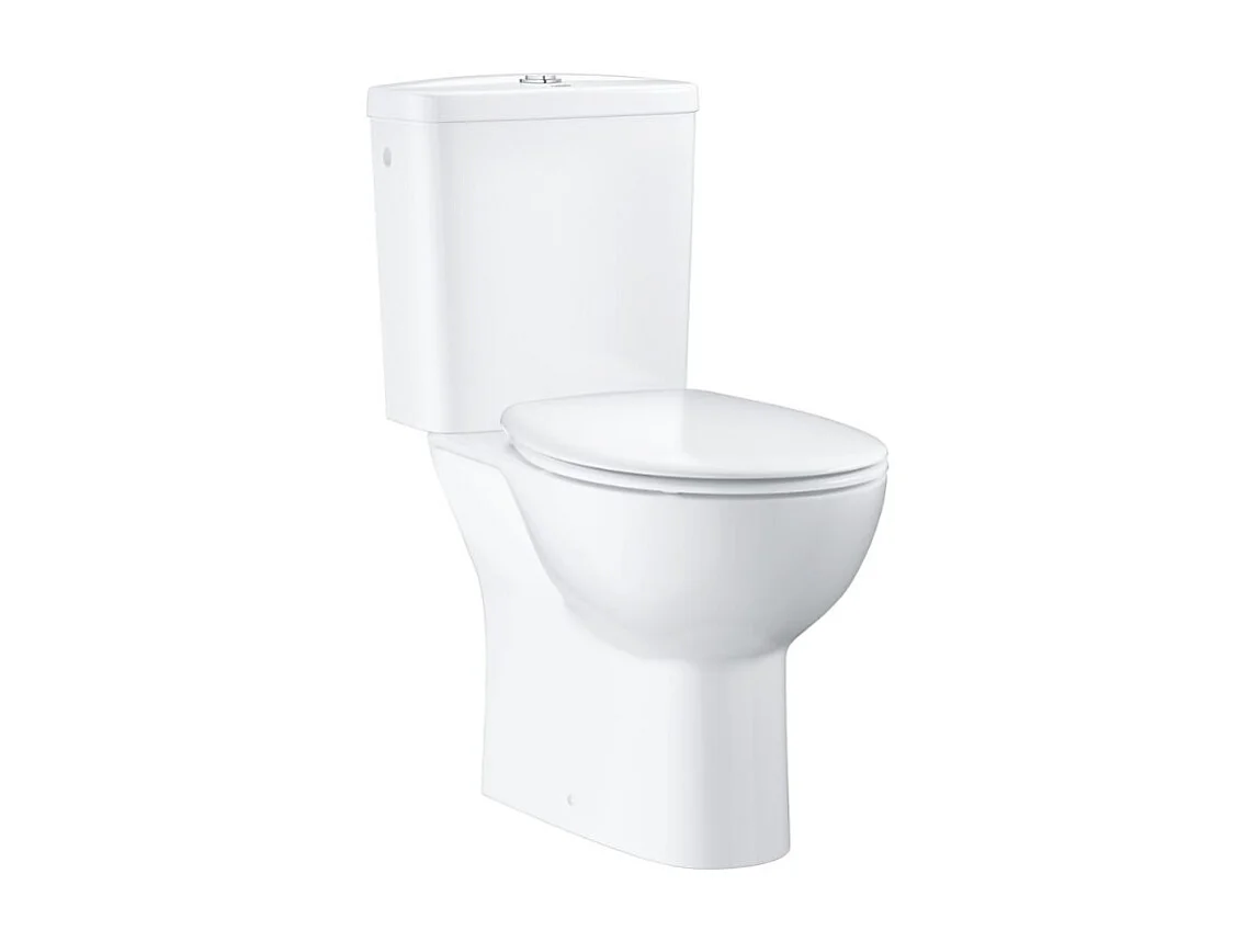 WC au sol GROHE Bau Ceramic avec abattant déclipsable + Briochin