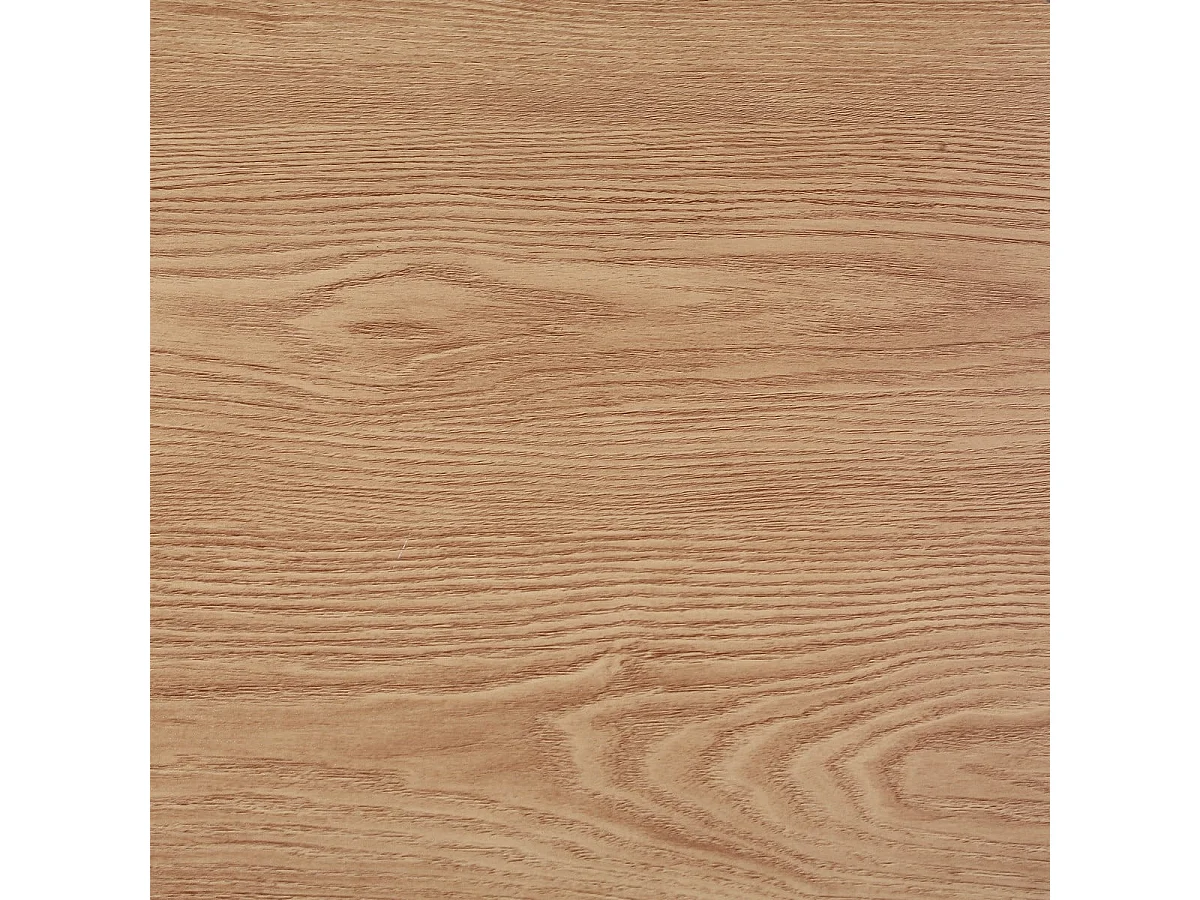 Lot de 2 tables basses gigognes décor chêne pieds métal noir - JESSIE