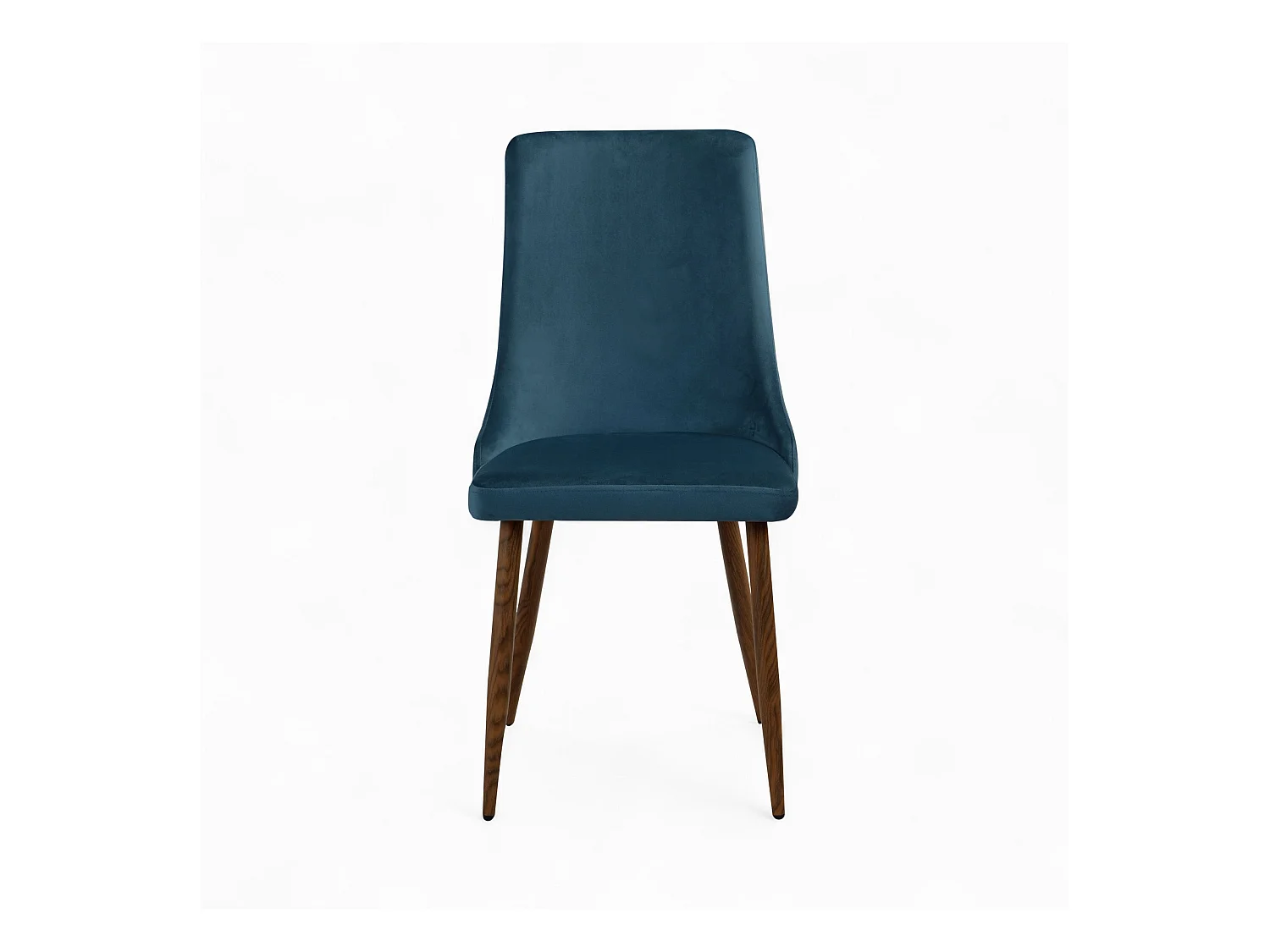Pack 4 chaises en velours bleu et rose - Vinni